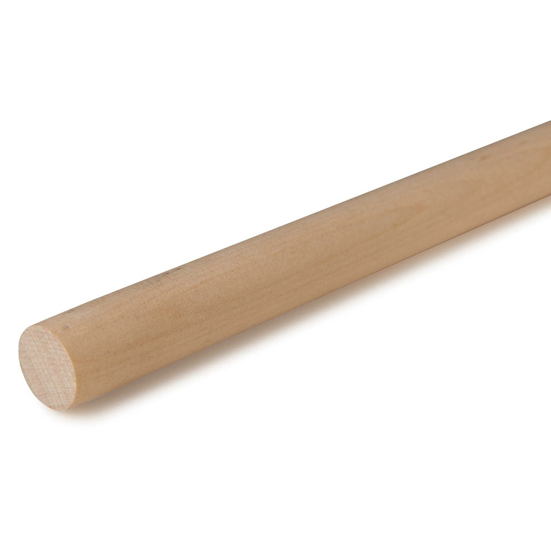 36" Round Wood Dowel - Species:Birch - Diameter:3/4"